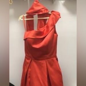 Beautiful orange one shoulder prom/wedding dress